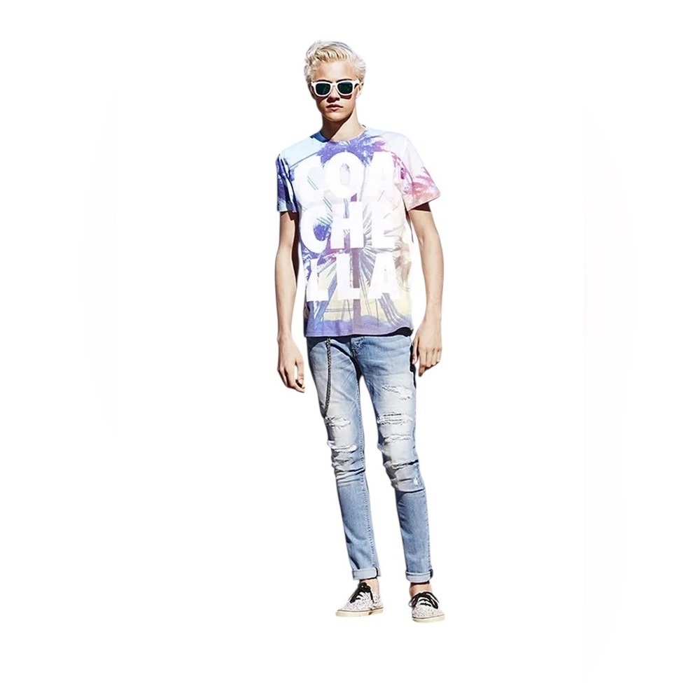 H&M Coachella Men’s Palm Tree Festival Graphic T-Shirt Medium